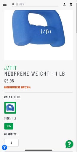 NEOPRENE WEIGHT 1