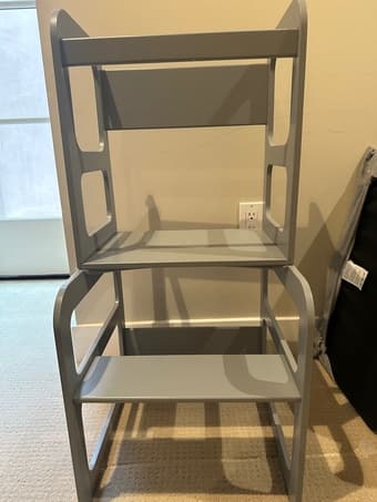 2-in-1 toddler kitchen stool / table 1