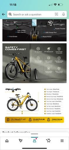 Super powerful 1500W dual motor e-bike 3
