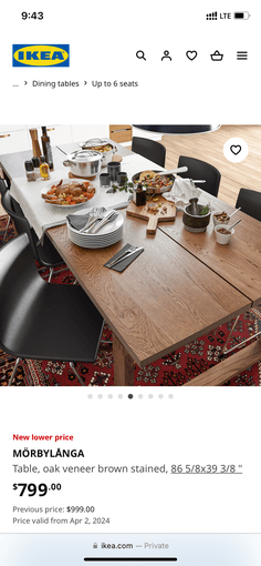 Dining table 1