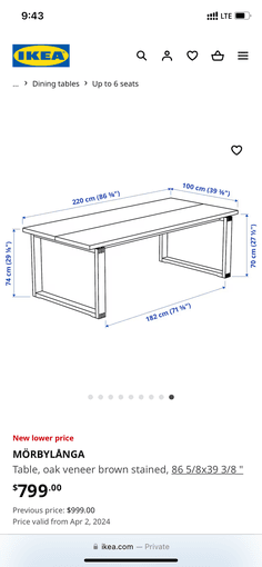 Dining table 2
