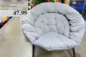 Oversized saucer chair foldable Barely used- almost new 1