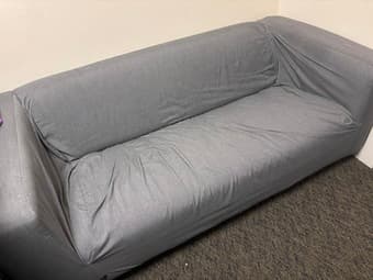 Gray IKEA Couch - KLIPPAN Loveseat, Vissle gray 2