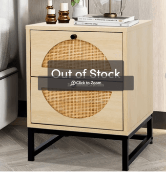Bedroom Furniture (King Bed Frame, Side Tables, Chest of Drawers) 3