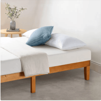 Full-size solid wood bed frame 3