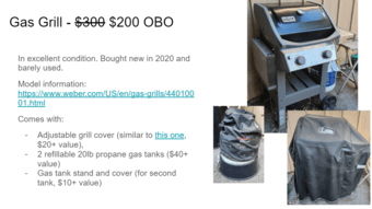 Weber Gas Grill 1