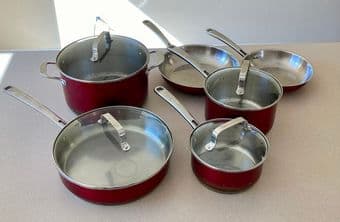 KITCHENAID: STAINLESS STEEL 10-PIECE COOKWARE SET 2