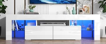 WHITE TV STAND 2