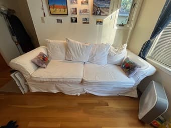 Pottery Barn Grand Couch White 2