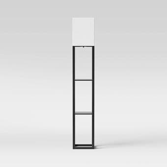 Shelf floor lamp with bulb - great for small spaces 1