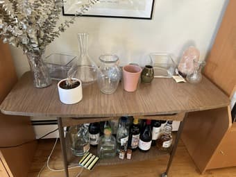 Bar cart (on wheels) 1