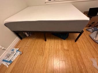Like New: Mattress, Bed Frame and Pillows 2