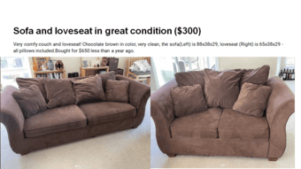 Move-out sale: Big dining table, comfortable 5-seat sofa, etc. 1