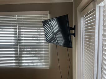 TV and TV mount. 1
