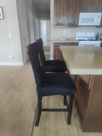 2 Bar Chairs with Cover 1
