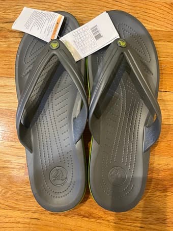 Brand new men’s crocbrand Flipflops size 13 2
