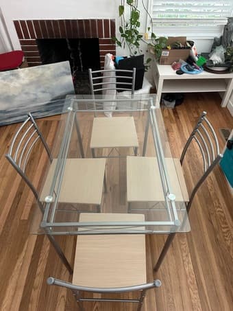 Dining Table + 4 Chairs 2