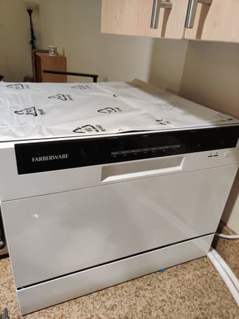 Farberware countertop dishwasher w/ free faucet pipe 3