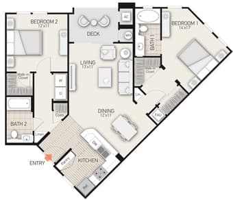 2bed/2bath 1055 sq ft Apartment for rent in Sunnyvale 1