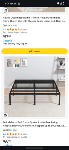 Free queen bed metal frame 1