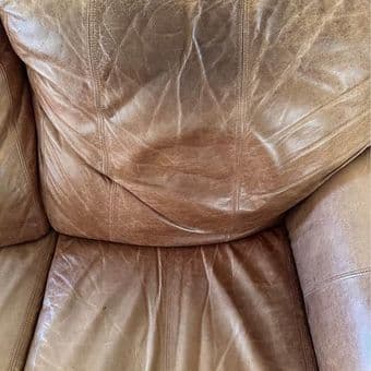 Free leather sofa -- pickup required 3
