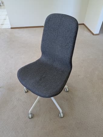 Grey desk chair 1