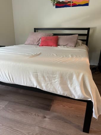 Queen Mattress and Queen bed frame - Zinus 2