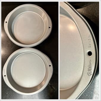 Standard muffin tins x 3 and Wilton cake pans x 2 - like new! 2