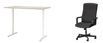 Standing desk and chair for sale! 1