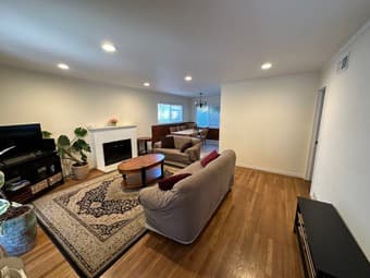 Fully furnished master bedroom with bath for long term tenant from now 1
