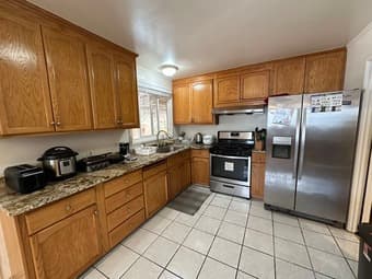 Fully furnished master bedroom with bath for long term tenant from now 2