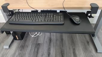 Keyboard and mouse tray for under the desk 1