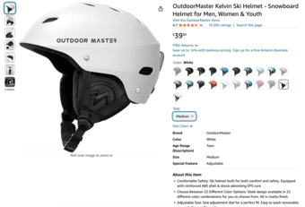 Brand New OutdoorMaster Kelvin Ski Helmet - Size M 1