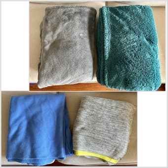 Plush blankets x 2 1
