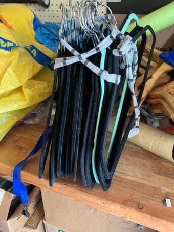 Lots of clothing hangers 3