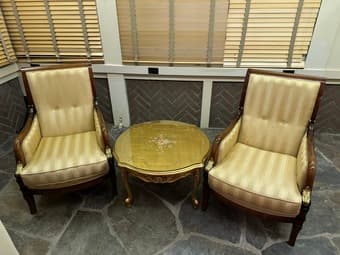 Two Lounge Chairs and Table 1