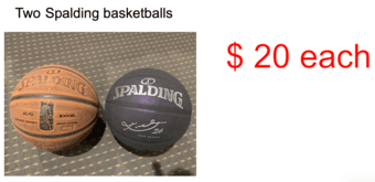 Bike, desktop converter, basketballs 2