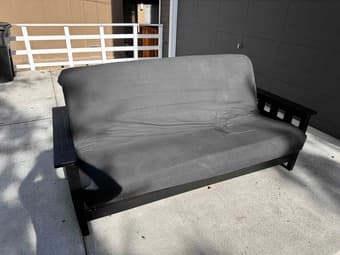 Futon Shop 8' Solid Wood Futon with Pad 3