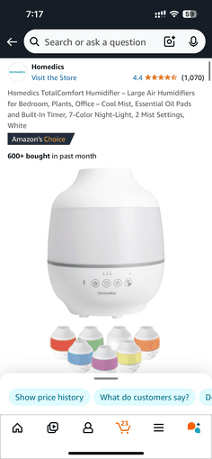 Humidifier with timer function 1