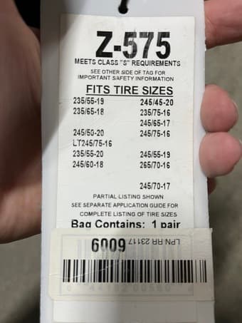 New snow chains for Tahoe! Half retail price! $40 2