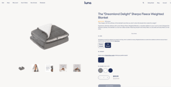 Luna The "Dreamland Delight" Sherpa Fleece Weighted Blanket (OBO) 1