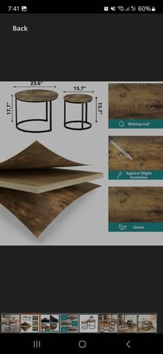 Nesting round coffee tables 3