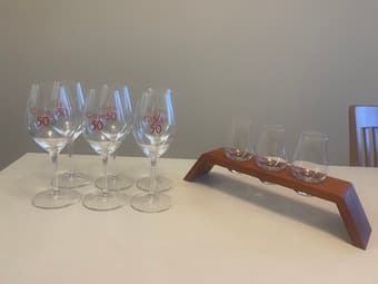 Wine and whiskey glasses 1