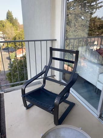 Black Balcony Chair 1