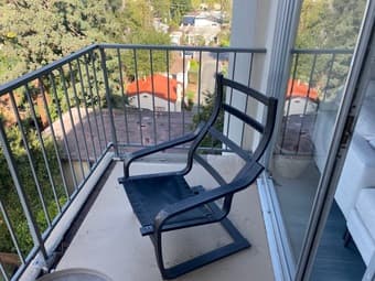 Black Balcony Chair 2