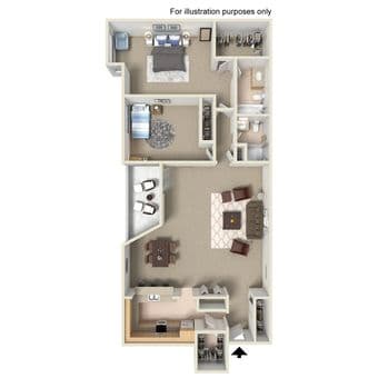 1B/1B in a 2B/3B oakcreek apartments Starting July 1st. 1