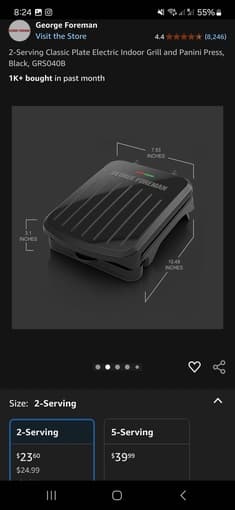 Panini press/indoor grill 1