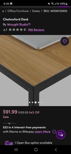 Metal framed Desk 3