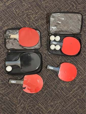 Table tennis, rackets and balls 1