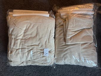 Selling Two 3-Seater Sofa Cover (Ivory Color) 2